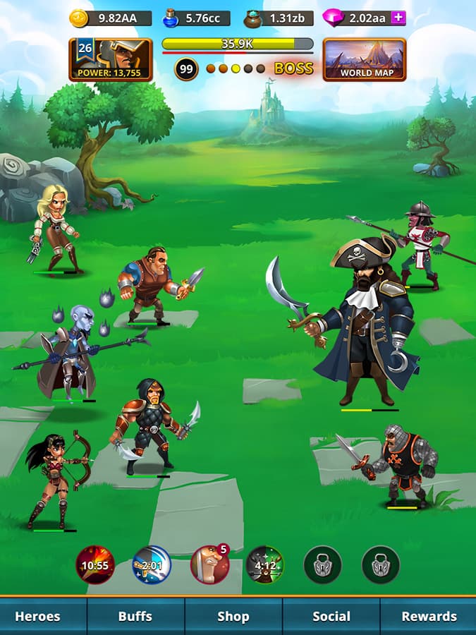 Gaming concept challenger example.